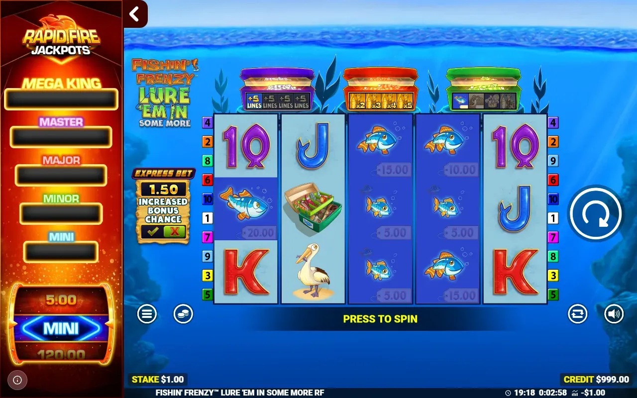 Peces con precio en el giro base
