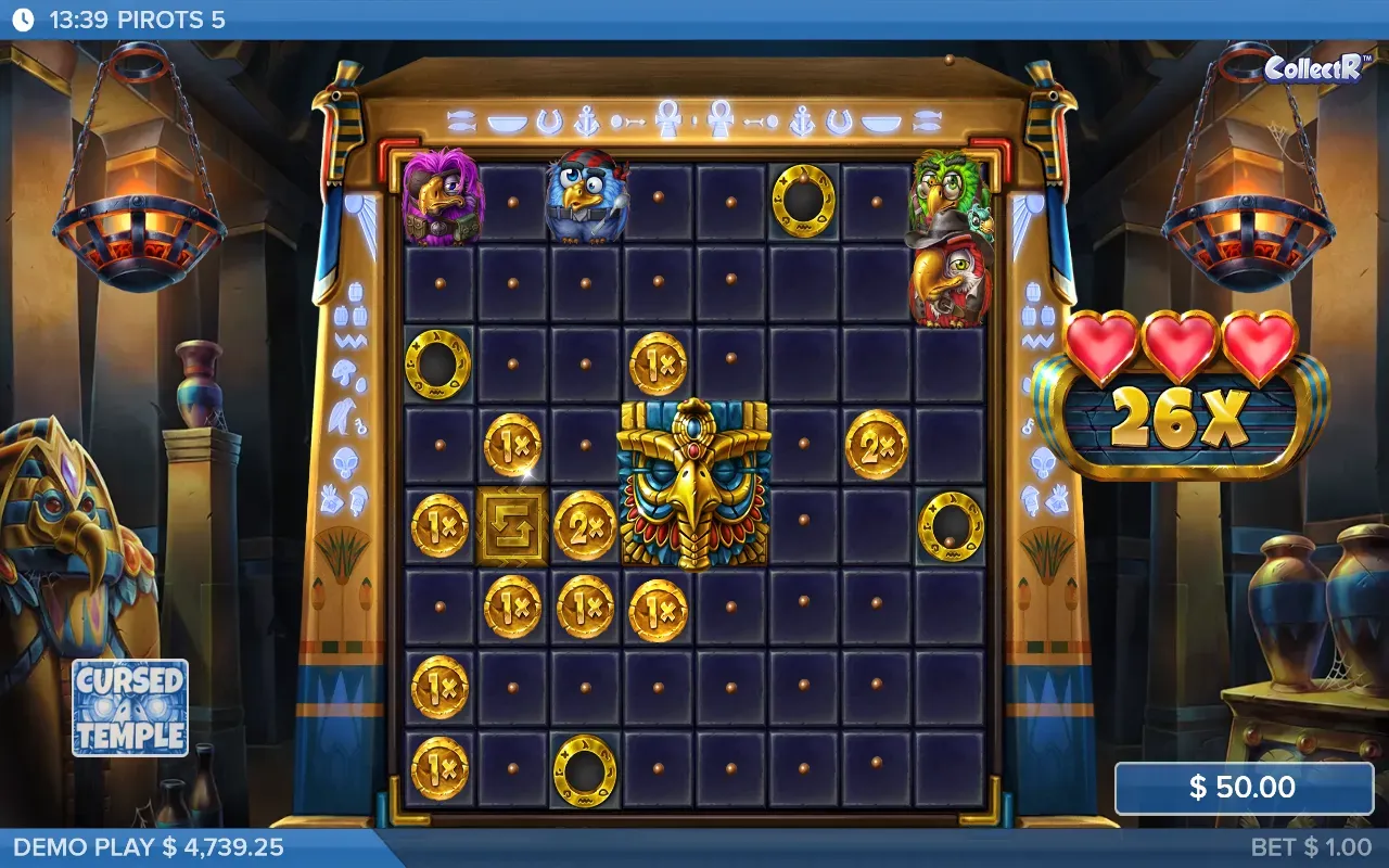 Juego de monedas Cursed Temple