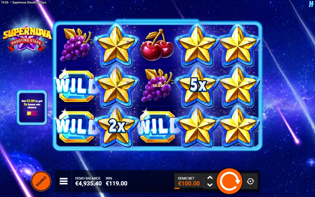 Starlight con multiplicadores