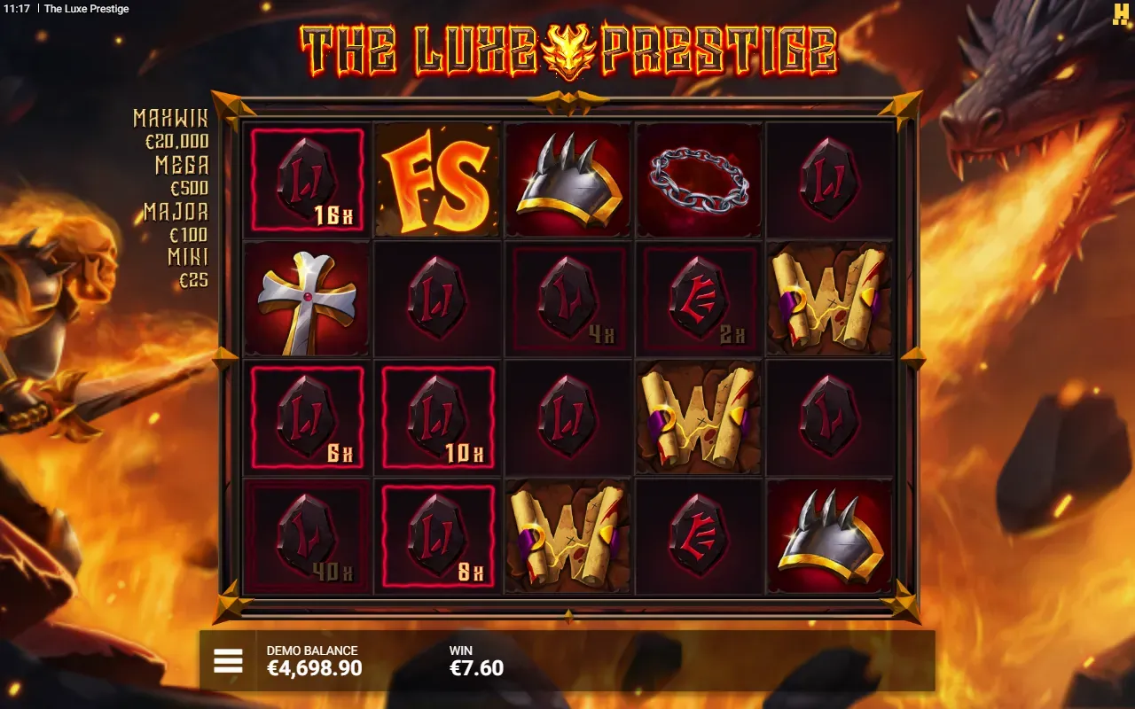Marcos con multiplicador en Crown of Fire
