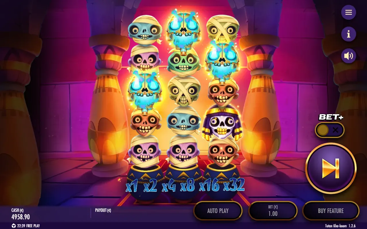 Tres calaveras dispersas
